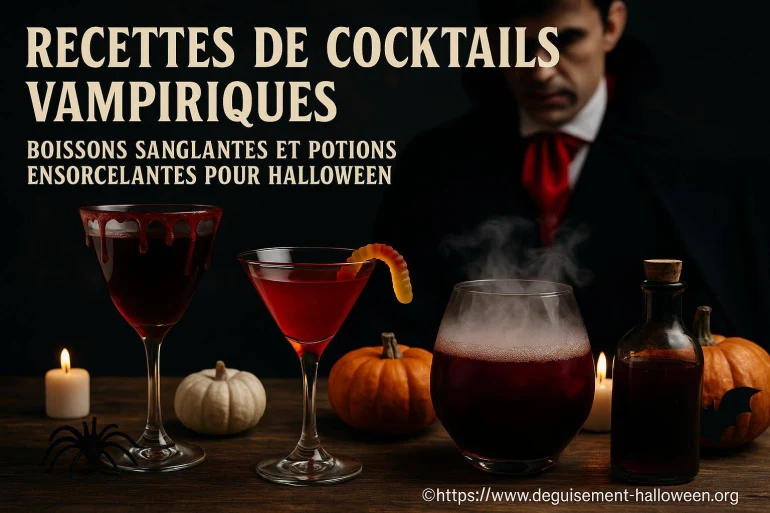 Recettes de cocktails vampiriques pour des boissons sanglantes et ensorcelantes à Halloween