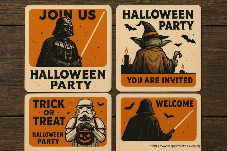 Des invitations Halloween à imprimer sur le thème Star Wars : modèles et idées créatives