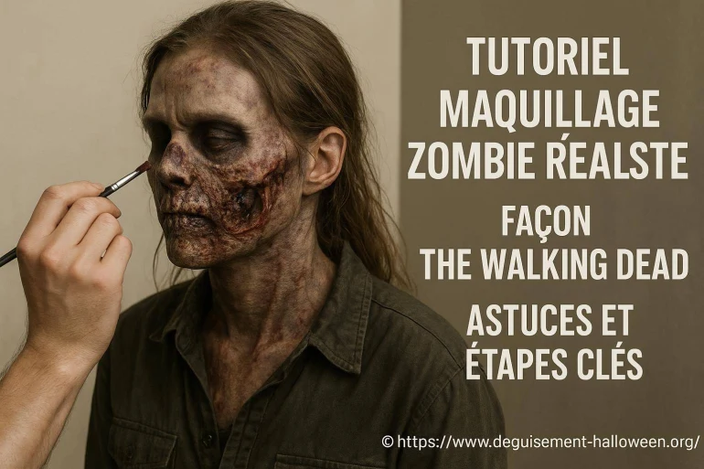 Tutoriel maquillage zombie réaliste façon The Walking Dead : astuces et étapes clés