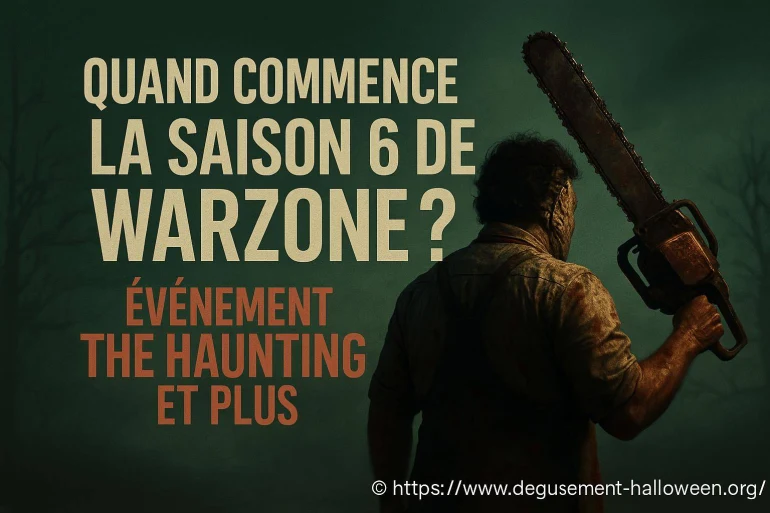Quand commence la saison 6 de warzone et l'événement the haunting pour halloween 2025