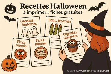 Recettes halloween à imprimer : fiches gratuites pour vos fêtes