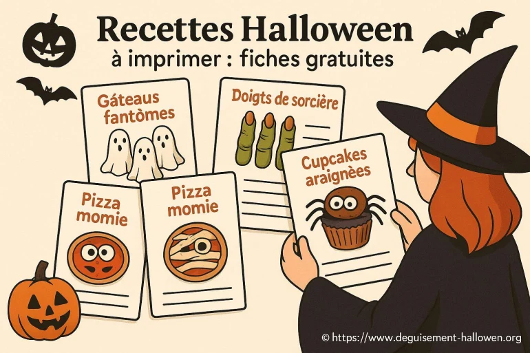 Recettes halloween à imprimer : fiches gratuites pour vos fêtes