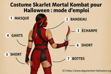Costume Skarlet Mortal Kombat pour Halloween : mode d'emploi complet