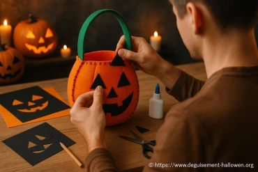 Bricolage Halloween sac bonbon : comment fabriquer son panier facilement