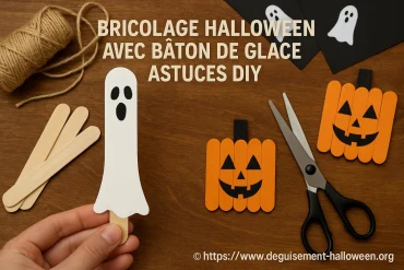 Bricolage Halloween avec bâton de glace : astuces DIY faciles et créatives