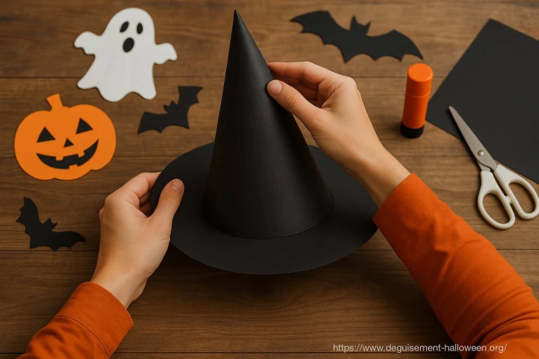 Fabriquer un chapeau de sorcière en papier : guide facile pour Halloween