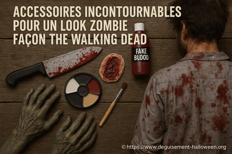 Accessoires incontournables pour un look zombie façon The Walking Dead : fabrication et conseils
