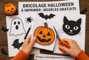 Bricolage Halloween à imprimer : modèles gratuits pour toute la famille