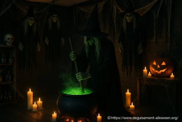 Créer une décoration de maison hantée sur le thème des sorcières : astuces et idées