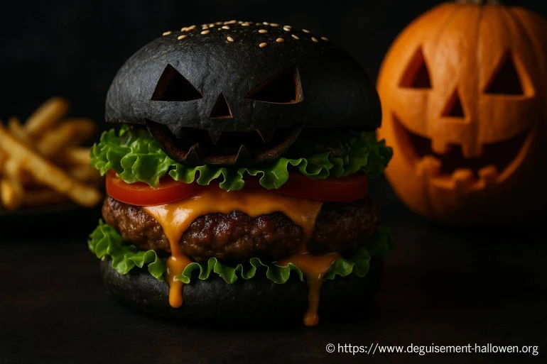 Recette Halloween burger : préparez un fast-food terrifiant et gourmand