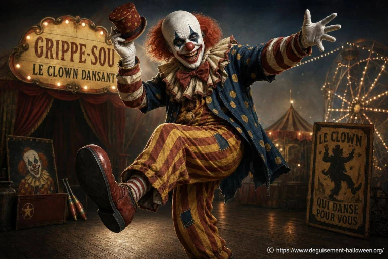 Grippe-sou le clown dansant : histoire et origines du personnage mystérieux