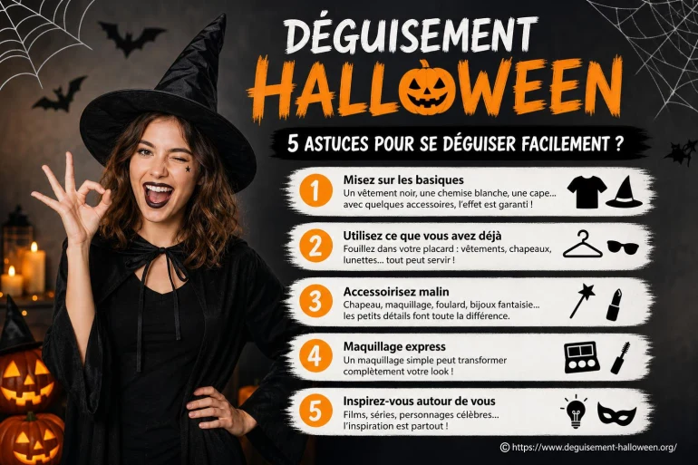 Déguisement Halloween : 5 astuces pour se déguiser facilement ?