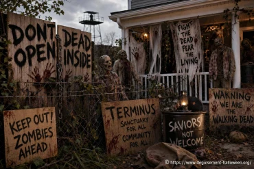 Décoration d’Halloween sur le thème The Walking Dead : idées DIY pour une ambiance apocalyptique