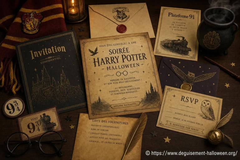 Idées de papeterie et invitations magiques pour convier vos amis à une soirée Harry Potter – Halloween