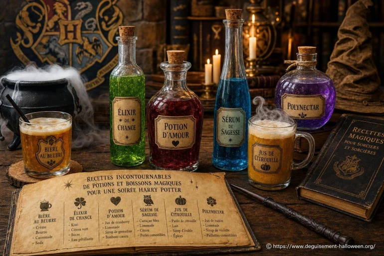 Recettes incontournables de potions et boissons magiques pour une soirée Harry Potter