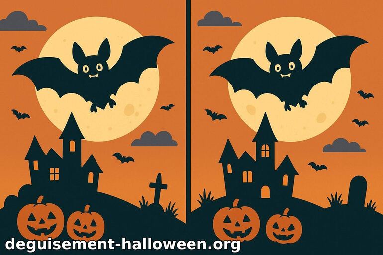 Jeu des différences Halloween