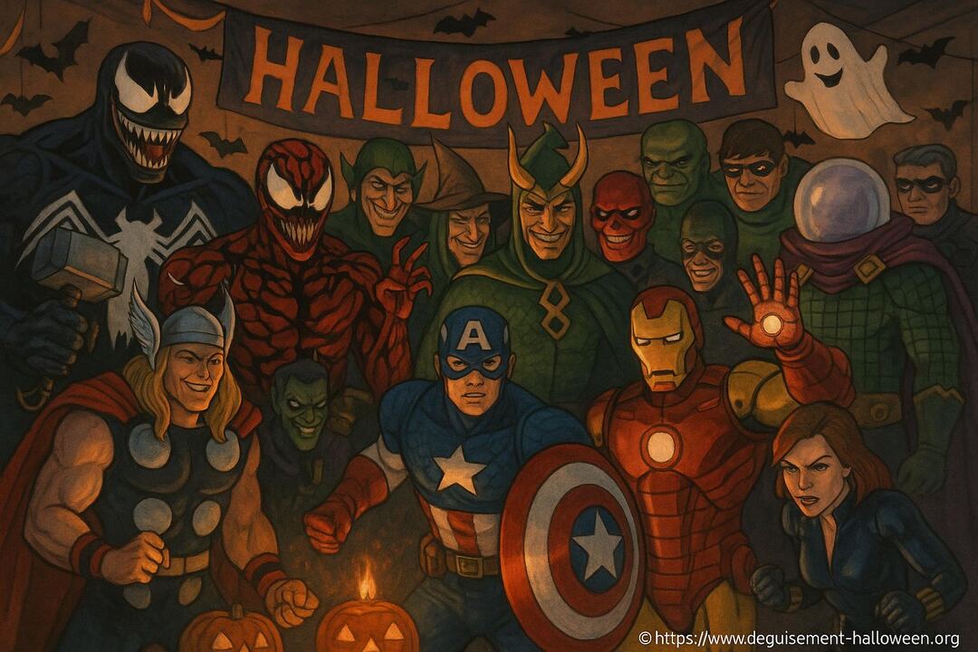 Univers Marvel Avengers à Halloween