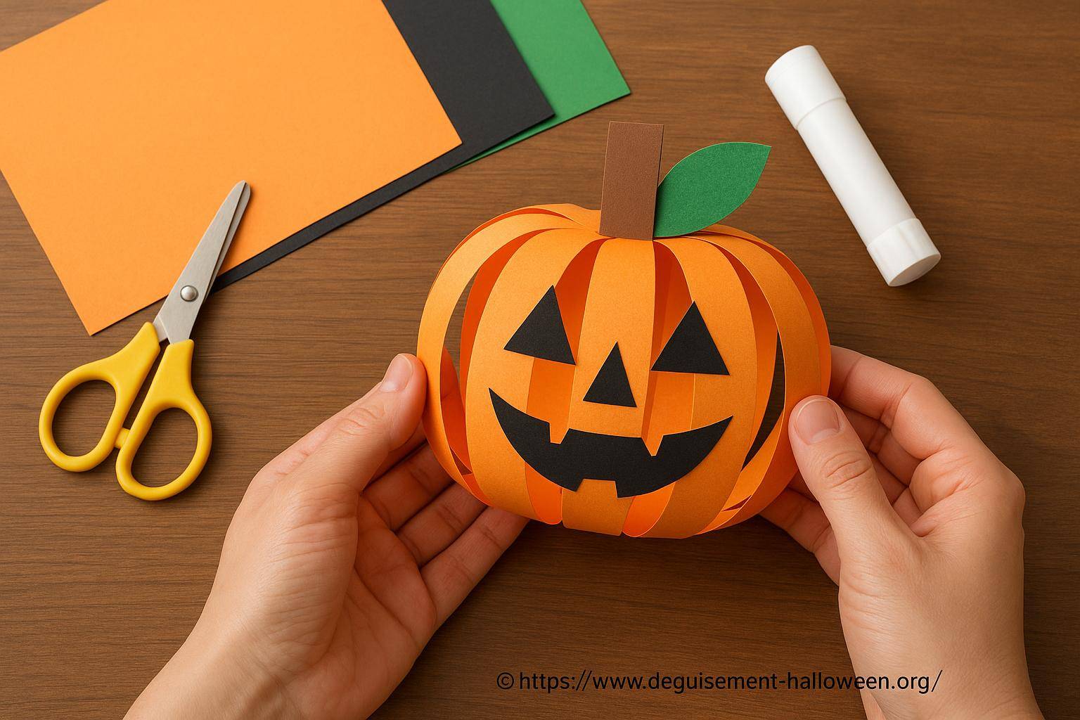 Bricolage Halloween citrouille en papier : comment réaliser un tuto créatif