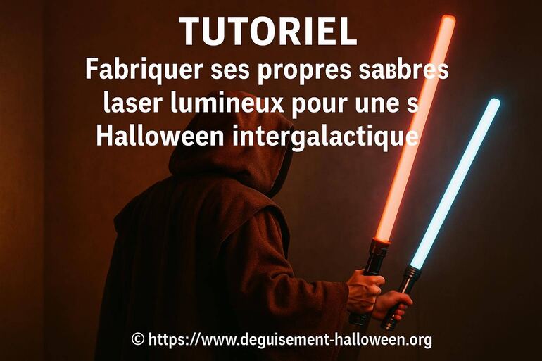 Fabriquer ses propres sabres laser lumineux pour une soirée Halloween intergalactique