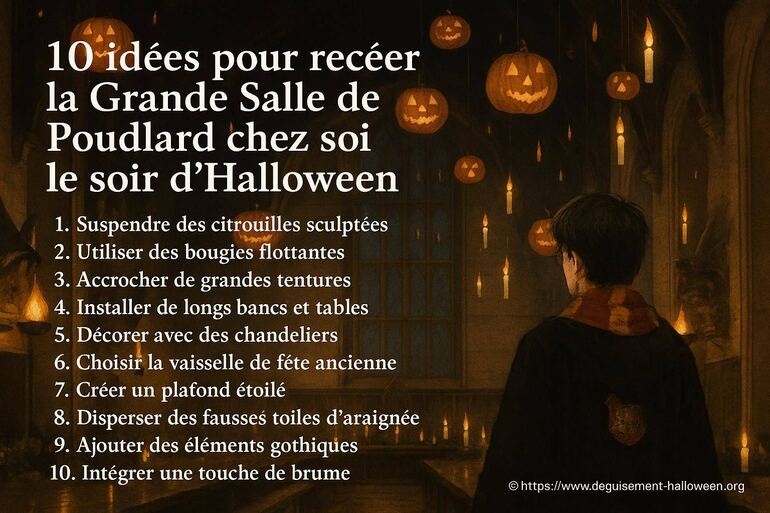 10 idées pour recréer la Grande Salle de Poudlard chez soi le soir d’Halloween