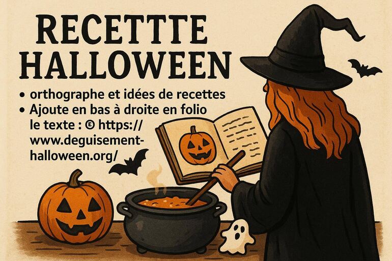 Recette halloween : orthographe correcte et idées faciles à réaliser