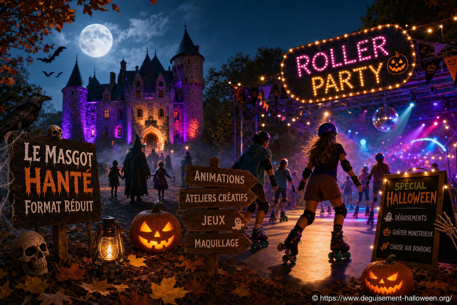 Vacances de la toussaint en creuse : animations halloween, roller party et masgot hanté