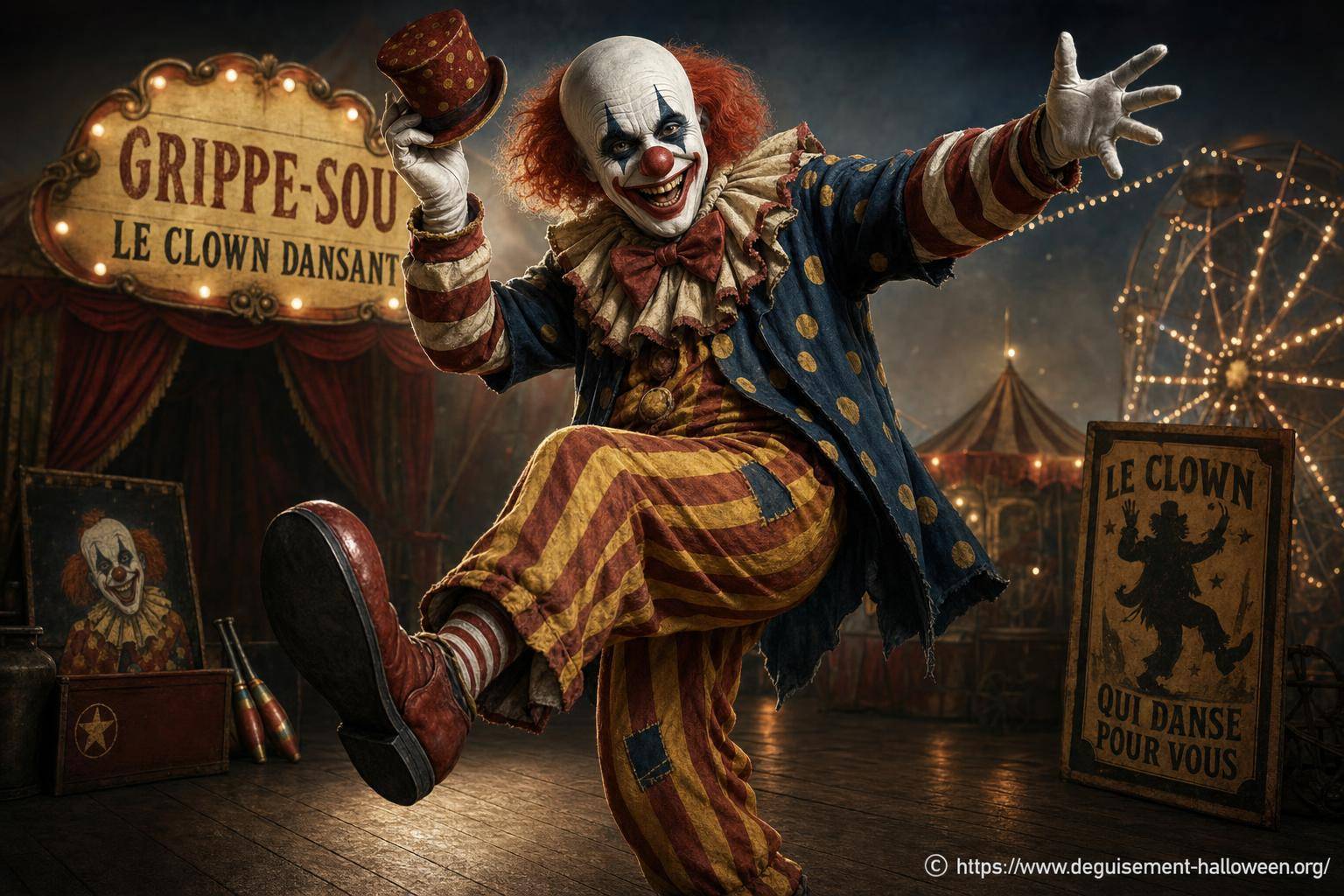 Grippe-sou le clown dansant : histoire et origines du personnage mystérieux