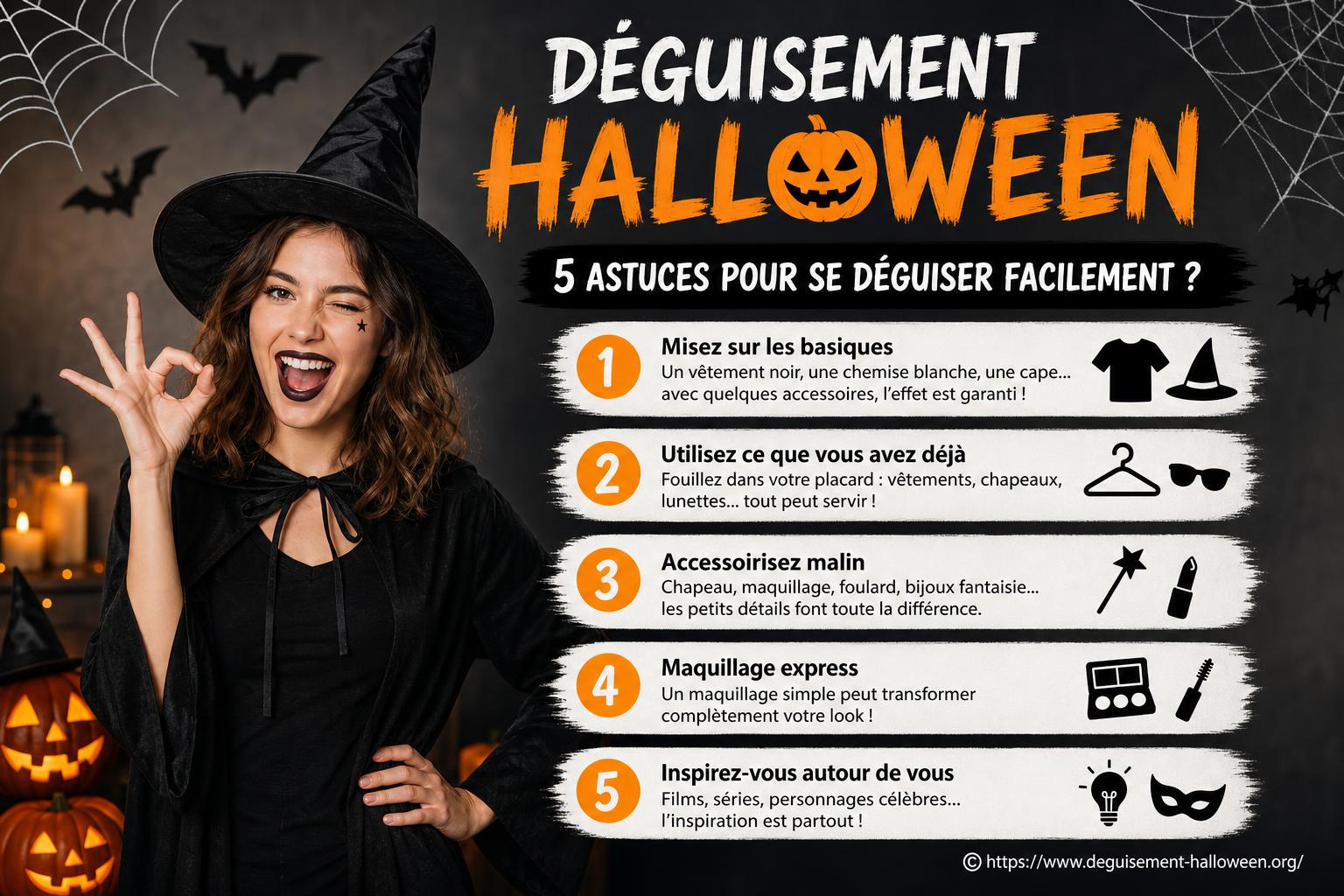 Déguisement Halloween : 5 astuces pour se déguiser facilement ?