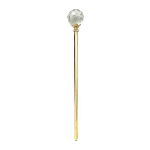 Luxueuse boule de cristal éblouissante pour cosplay, sceptre