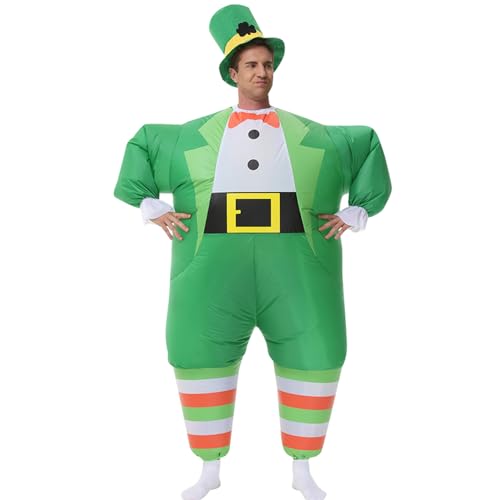 Costume Gonflable Lutin Vert Saint-Patrick
