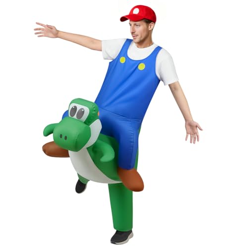 Alaoo Déguisement gonflable de super plombier dinosaure pour