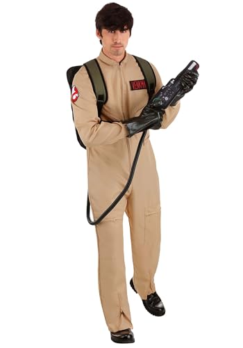 Adult Ghostbusters Halloween Costumes - Deluxe Jumpsuit, Pro