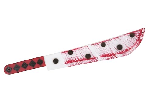 Machette Factice Halloween Rouge-Blanc