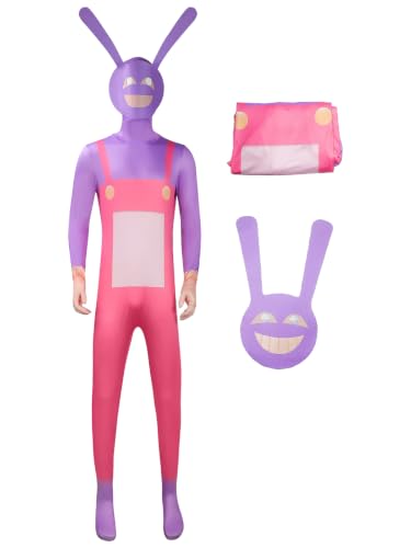 LOBTY Homme Jax Cosplay Costume Set Jumpsuit et Masque Dégui