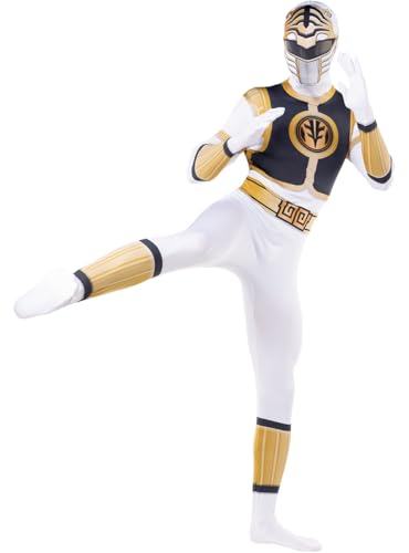 Funidelia Déguisement Power Ranger Blanc en seconde peau pou