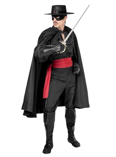 Maskworld Costume de Zorro, taille : XL, costume complet du 