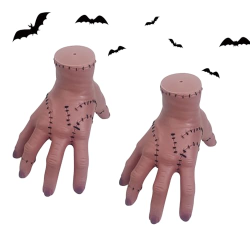Dxmcgttbd 2 PCS Addams Family Main Mercredi en Latex, Réalis