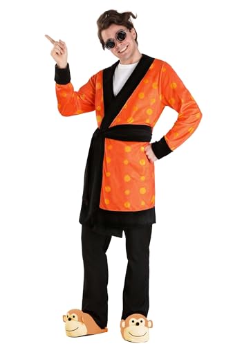 Coraline Costume de père pour homme avec peignoir, ceinture,