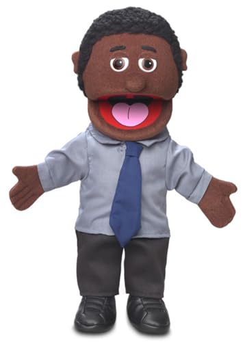 14 Calvin Hand Puppet (Black) by Silly Puppets