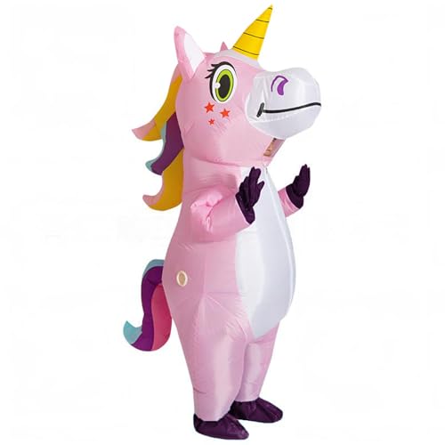SHMIZZ Déguisement Gonflable Licorne, Costume Gonflable Magi