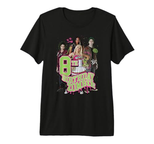 Disney Zombies 8th Birthday Zombie Group Poster Premium T-Sh