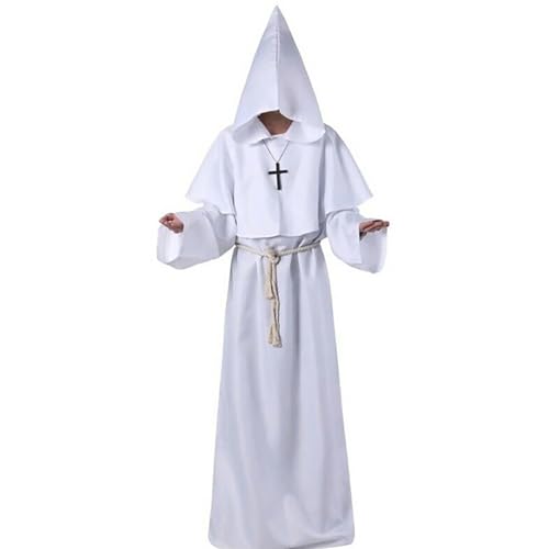 Deguisement Moine, Deguisement Halloween Homme Prêtre Médiév