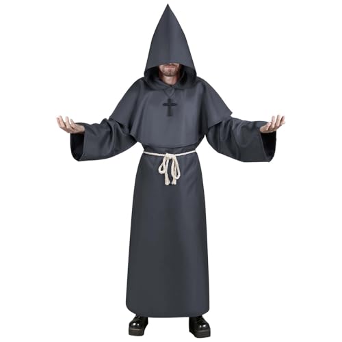 Aomig Deguisement Moine, Médiéval Renaissance Moine Costume 
