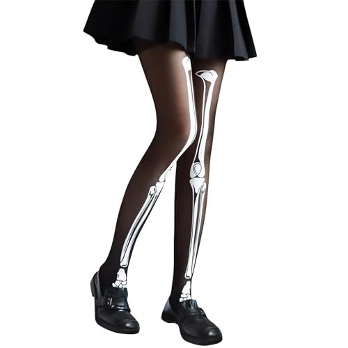 Collants Halloween Collant Squelette Femme Robuste et Durabl