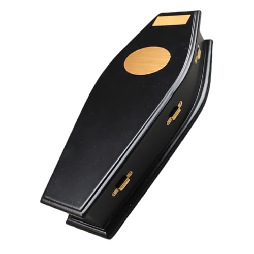 FELTECHELECTR Cercueil dHalloween miniature en bois boîte ce