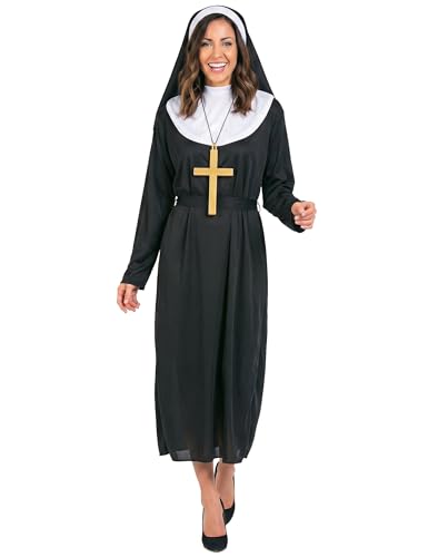 DEGUISE TOI - Déguisement bonne soeur femme - Robe - Coiffe