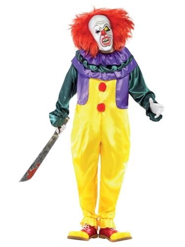 Smiffys Costume clown horreur classique, Multicolore, avec c