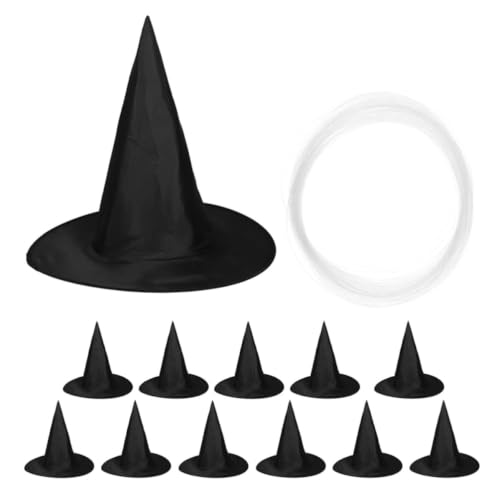 BESTonZON 12 Pièces Chapeau de Sorcière avec Design Ensorcel