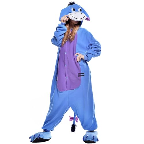 Kdemeng Adult Unisexe Pyjama Femmes Combinaison Cosplay Cost