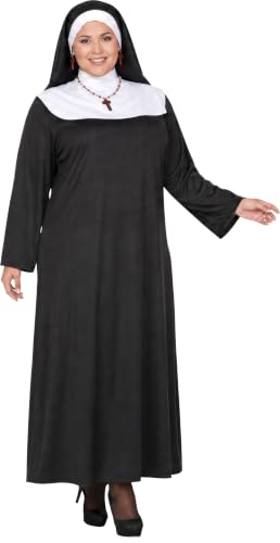 FIESTAS GUIRCA | Costume Nonne Adulte Femme - Noir et Blanc 